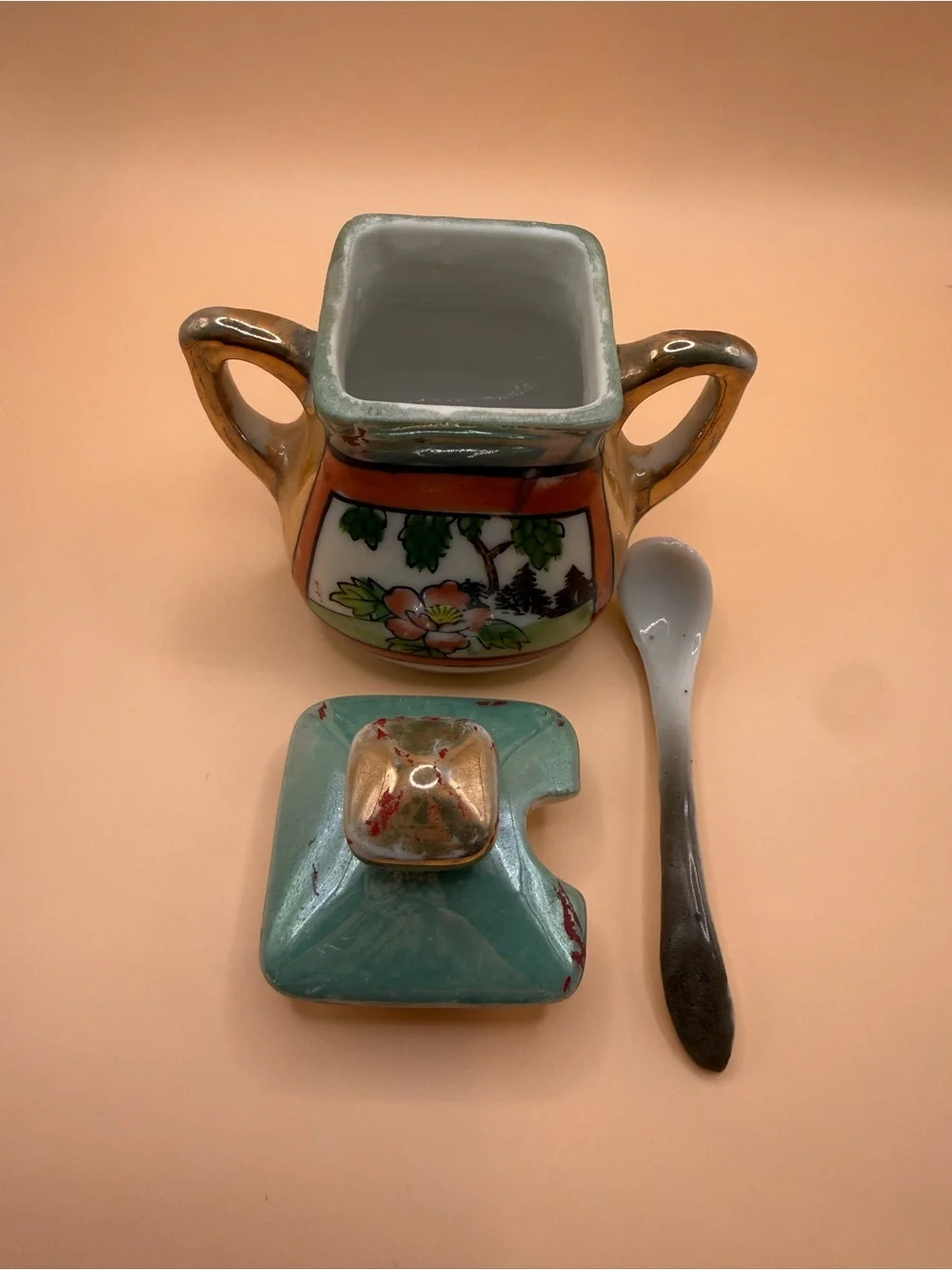 Vintage TT Takito Lusterware Condiment Set